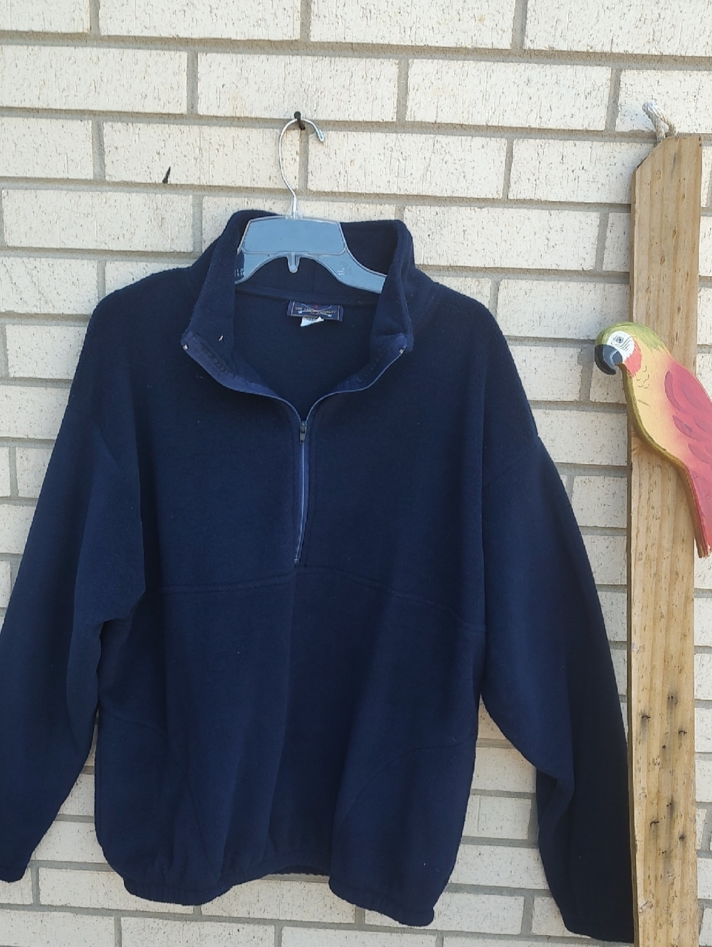 Navy Fleece Pullover - Picture 5 of 8